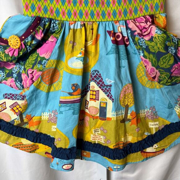 Matilda Jane Girls Skirt 6 Paint By Numbers Gallery Scenic Cottagecore Woodland - Picture 4 of 9